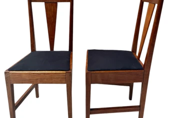 Willem Penaat Two Art Deco Amsterdamse School Chairs for Metz & Co. Amsterdam